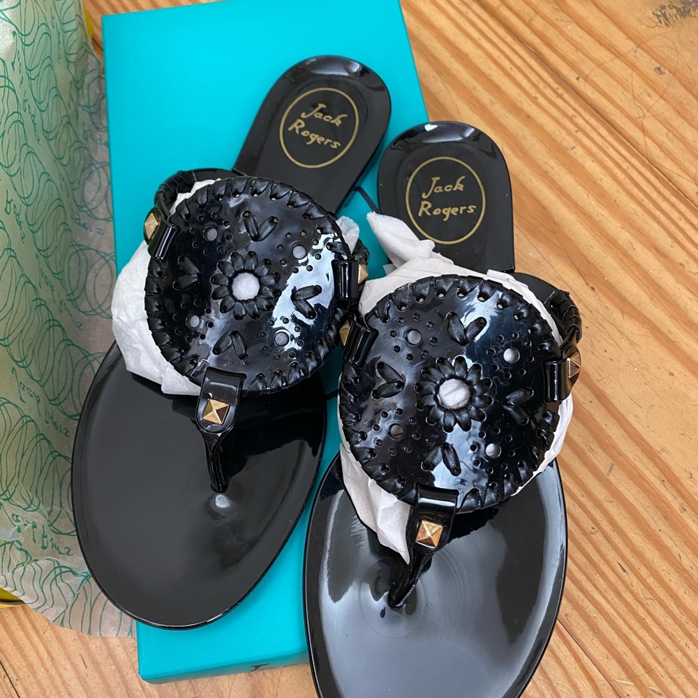 Black Jack Rodgers sandals (pair)